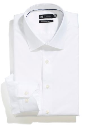 Le 31 Mens Non-iron satiny cotton shirt Modern fit