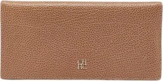 Carolina Herrera Tweedehands leren portemonnees - Dames - Vintage Accessoires - Beige - ONE Size - Vintage