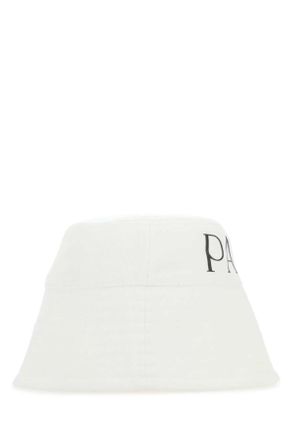 Patou Womens White Canvas Hat 001w Co - Cotton Cappelli E Fasce Per Capelli