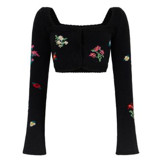 Philosophy di Lorenzo Serafini Cardigans, female, Black, M, Cropped Cardigan