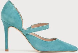 L.k. Bennett Womens Florence Court shoe, Blue Leather - Size UK 4