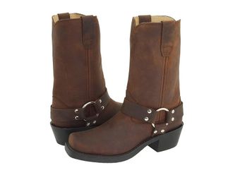Durango RD594 Womens Pull-on Boots Gaucho Distress Leather : 7.5 B - Medium