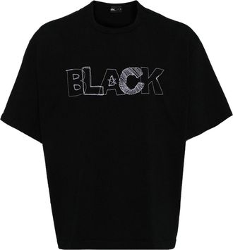 Kolor embroidered-logo cotton t-shirt - men - Cotton - 1 - Black