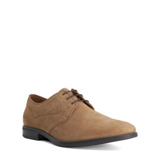 Dune London Mens Burtford - Suede Lace-Up Gibson - Beige - Size UK 10