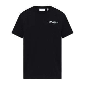 Off-white T-Shirts, male, Black, Size: XL Logo T-Shirt