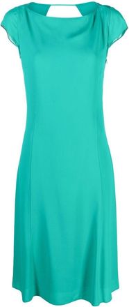 Patrizia Pepe short-sleeve cut-out dress - women - Polyester - 40 - Green