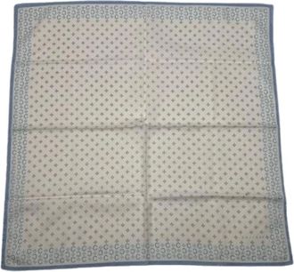 Celine Pre-owned Scarves, female, White, Size: ONE SIZE Pre-owned Vintage Silk Scarf