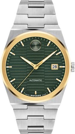 Movado Bold Quest Automatic Green Dial Mens Watch 3600942