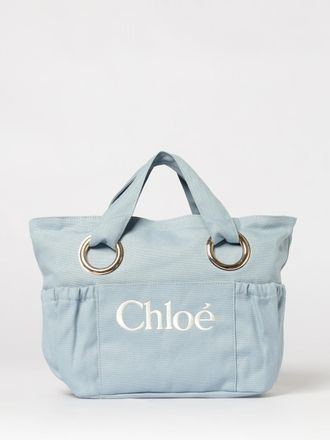 Chlo&eacute; Borsa a mano in cotone organico con logo