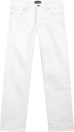 Tom Ford Denim Pant - Heren - Regular Fit Jeans - Wit - W33 - Denim - Jeans