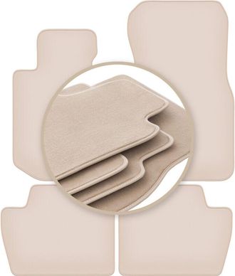 OEM Alfombrillas Premium Beige Para Bmw 4 G22 Coup&eacute; 2020-2022