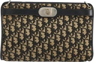 Dior Pre-owned Vintage Trotter Schoudertas - Dames - Vintage Schoudertas - Beige - ONE Size - Leer - Vintage
