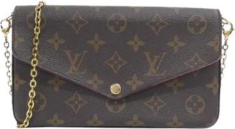 Louis Vuitton Pre-owned Clutches, female, Brown, Size: ONE SIZE Pre-owned Monogram Pochette Shoulder Bag
