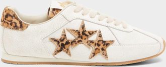 Amiri Pacific Leopard Calf Hair and Leather Low-Top Sneakers