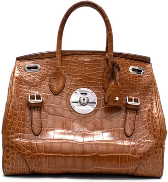 Ralph Lauren Ricky 33 Caiman Crocodile Bag
