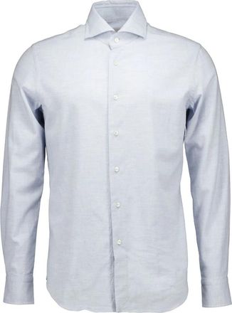 Xacus Washed Shirt - Heren - Casual Overhemden - Blauw - S - Overhemden