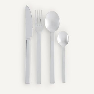 AM.PM 16-delig bestekset van glanzend roestvrij staal, ANNE