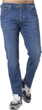 Jacob Cohen Slim-fit Jeans - Heren - Slim Fit Jeans - Blauw - W33 - Katoen - Jeans