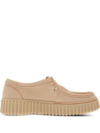 Clarks Torhill derby shoes - women - Calf Leather/Calf Suede/Rubber - 2.5 - Neutrals