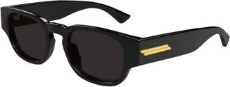 Bottega Veneta Zonnebril - Heren - Zonnebrillen - Zwart - 51 MM - Accessoires
