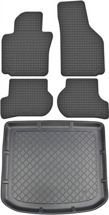 OEM Juego De Alfombrillas De Goma Para Coche Y Maletero Para Seat Altea Xl Hatchback (de Julio De 2006 A Agosto De 2015)