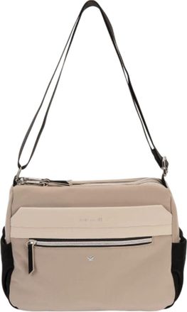 Pepe moll Veronica Tri-Taupe Double Crossbody Bag