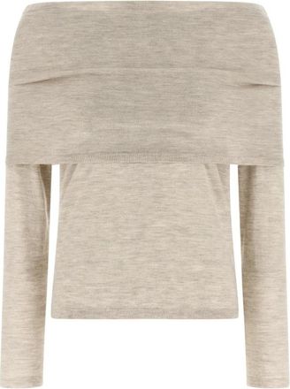 Max Mara Lichtgewicht Kasjmier Trui - Dames - Cashmere truien - Beige - XL - Kasjmier - Truien & Vesten
