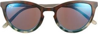 Maui Jim 50mm Cat Eye Polarized Sunglasses in Tortoise Tortoise Blue at Nordstrom Rack