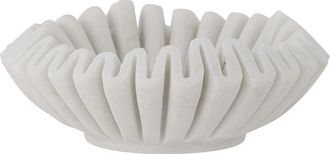 Bloomingville Harmonia Bol Vac&iacute;a Bolsillos M&aacute;rmol Blanco Esculpido