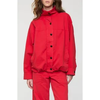 Pistola Denim Liberty Cotton Bomber Jacket in Negroni at Nordstrom, Size X-Large