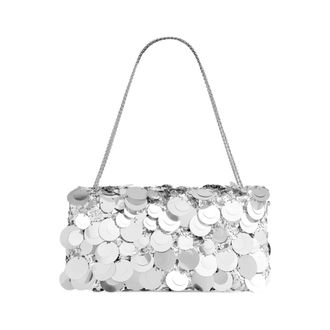 Paco Rabanne Shoulder Bags, female, Gray, ONE SIZE, Sequin Chain Shoulder Bag