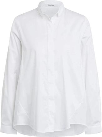 Soluzione - Camiceria Ticino Bluse Soluzione - Dames - Overhemden - Wit - S - Katoen - Overhemden