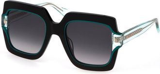 Just Cavalli SJC023V 07M4 Womens Sunglasses Green Size 53