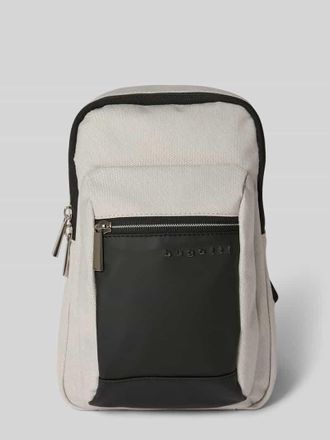 Bugatti Umhängetasche mit Label-Detail in Hellgrau Melange, Größe 1