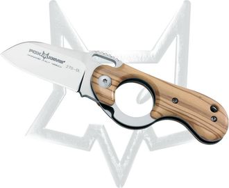Fox Coltello Lama Chiudibile Fox Elite M/co Legno DOlivo