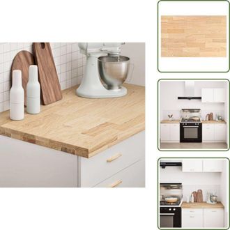 vidaXL The Living Store Piano di Lavoro Cucina 100x63,5x4 cm Legno Massello Rovere - Piano di lavoro cucina