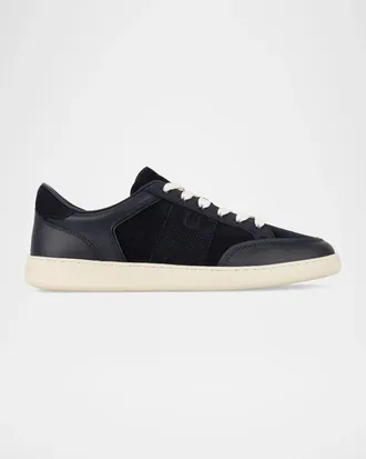 Ferragamo Men & apos;s Sergio Leather Gancio Low-Top Sneakers