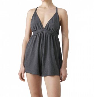 Billabong On Vacay Romper In Black Pebble