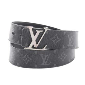 Louis Vuitton Pre-owned Belts, male, Black, Size: ONE SIZE Pre-owned Monogram Eclipse Belt