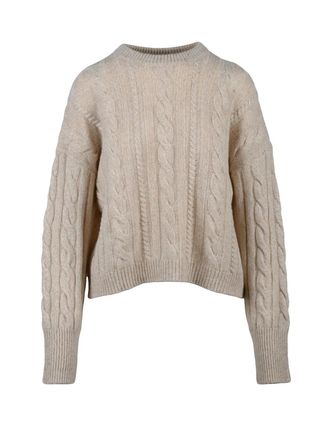 Pennyblack Cable Knit Crewneck Sweater with Timeless Design