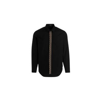 Versace Heren, Overhemden, Zwart, Maat: XL