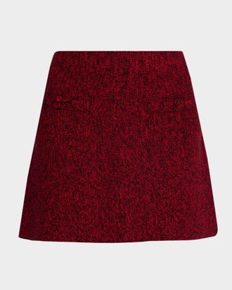 Et Ochs Iris Marled Knit Mini Skirt