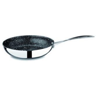 Mepra Glamour Diamond Non-Stick Frying Pan with Handle and Lid in Silver at Nordstrom, Size Large