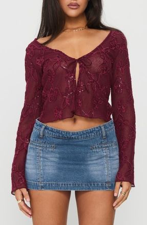 Princess Polly Darbi Denim Miniskort in Mid Blue at Nordstrom, Size 12