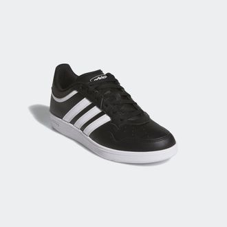 adidas Sneaker ADIDAS SPORTSWEAR HOOPS 4.0, Damen, Gr. 42,5, schwarz-weiss (core schwarz, cloud wei&szlig;, core schwarz), Synthetik, Schuhe Sneaker