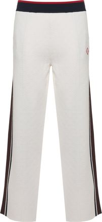 Casablanca Trousers with Striped Side Panels and Logo Accents