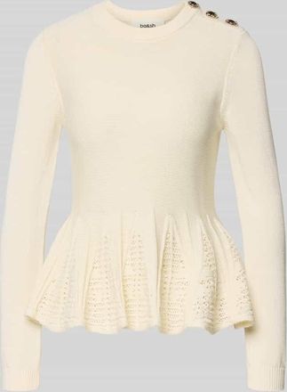 BA&SH Strickshirt mit Sch&ouml;&szlig;chen Modell UTAMA in Ecru, Gr&ouml;&szlig;e XS