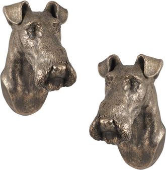 OEM Wire Fox Terrier: Estatuilla De Perro, Busto Colgante, Decoraci&oacute;n &Uacute;nica Para Amantes De Los Perros De Art-dog