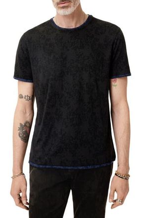 John Varvatos Reyes Reversible Burnout T-Shirt in Black at Nordstrom, Size X-Small