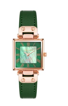 Anne Klein Classic Green Dial Ladies Watch AK/3896RGGN